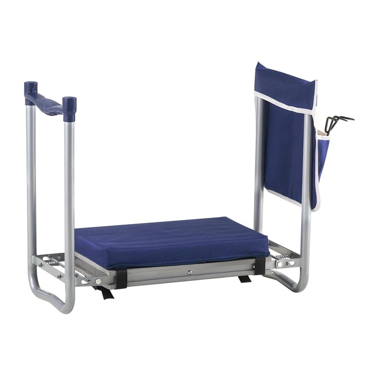 VEVOR 2 az 1-ben összecsukható pad, térdelő és ülőke, fémváz, vastag EVA párna, 360 kg, csúszásmentes