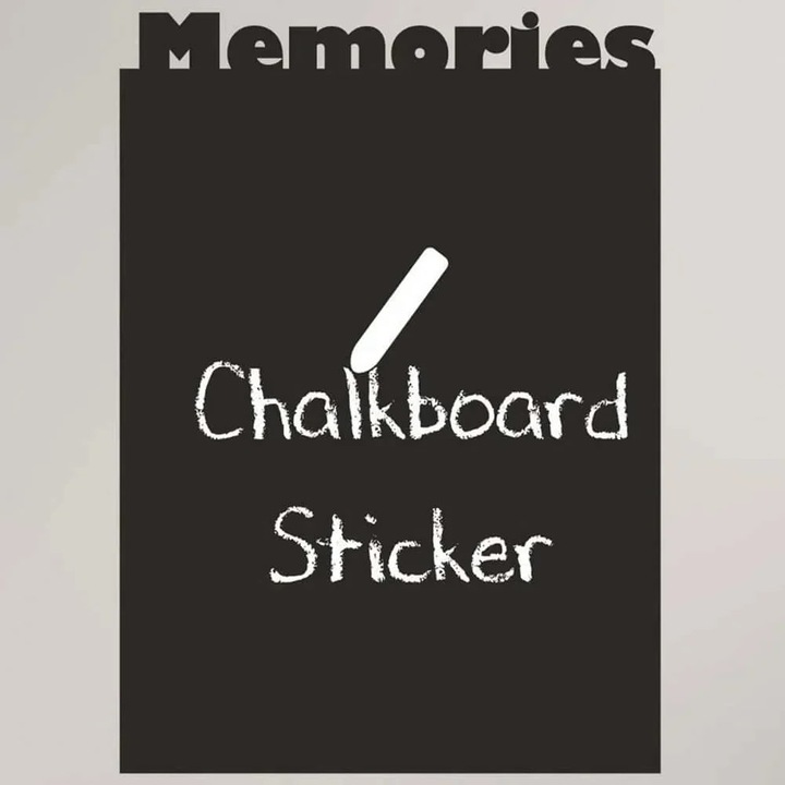 Sticker autoadeziv Re-Bloom, vinil, negru/alb, 50 x 70 cm