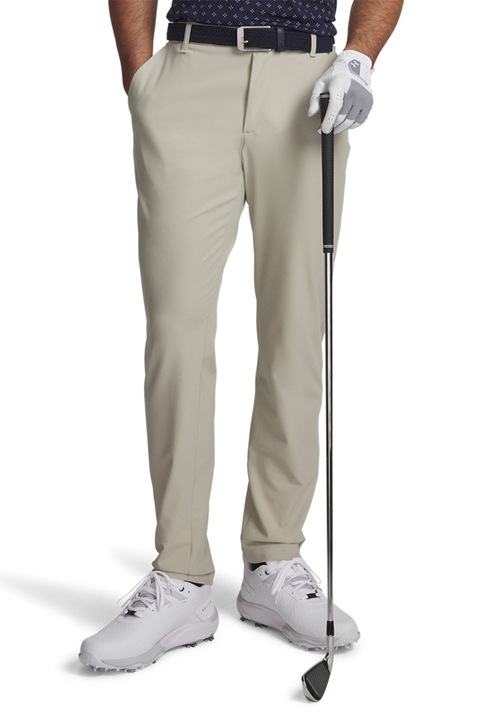 Under Armour, Pantaloni impermeabili cu croiala conica Drive, Bej