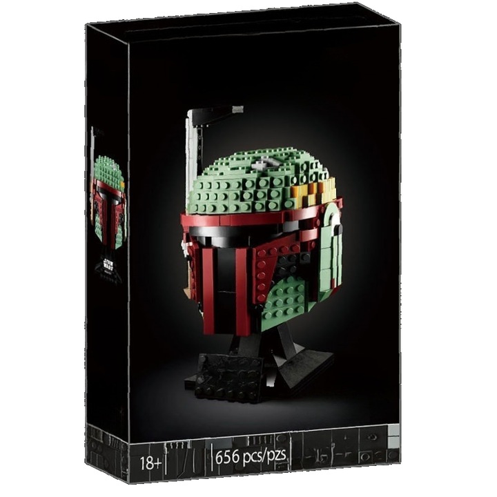 Комплект за конструиране Boba Fett, маска Star Wars, прецизни детайли, 20x20x25см