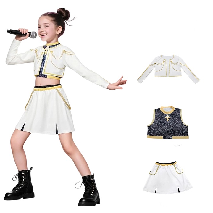 Costum de Cosplay Hunter Girls, set 3 piese, 140cm, multicolor