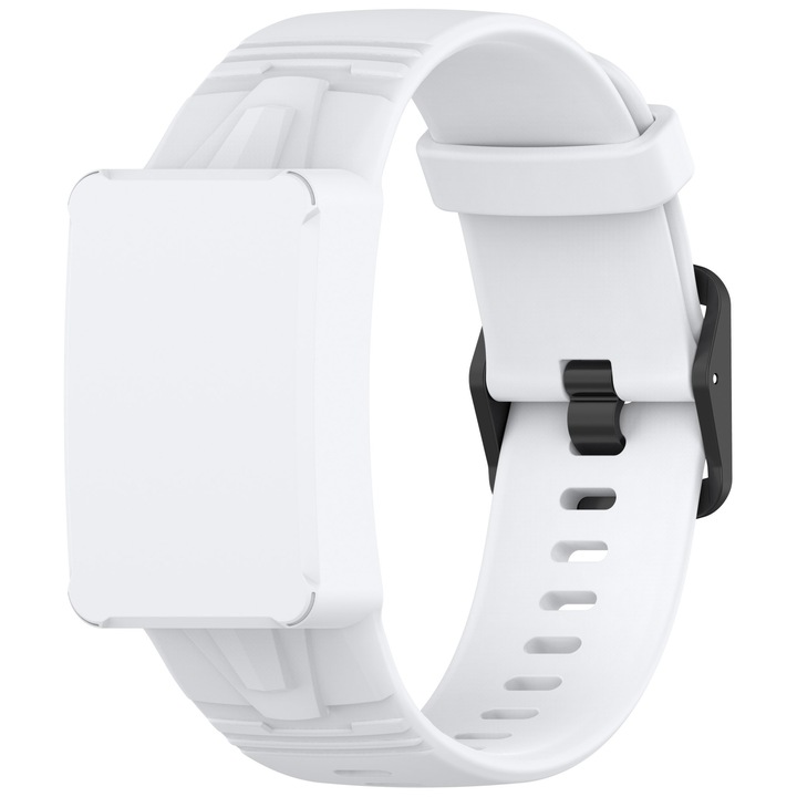 Силиконова каишка за WHOOP 5.0 / 4.0 / 3.0, съвместима с LIFE MG, PEAK, One, Бяла