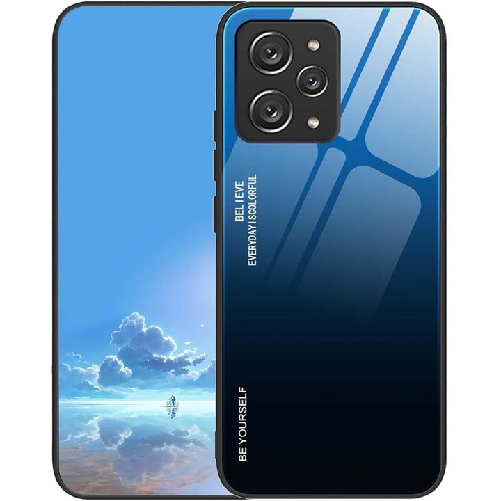 Husa UPLAI Xiaomi Redmi 12, TPU Silicona, Albastru Negru