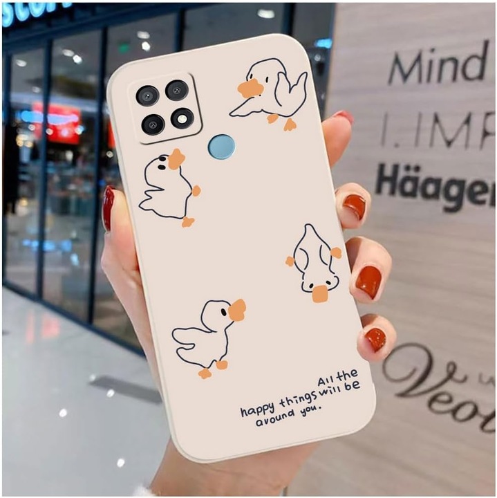 Husa OPPO A15/A15S Pisica Ursulet Moale TPU Model Animal