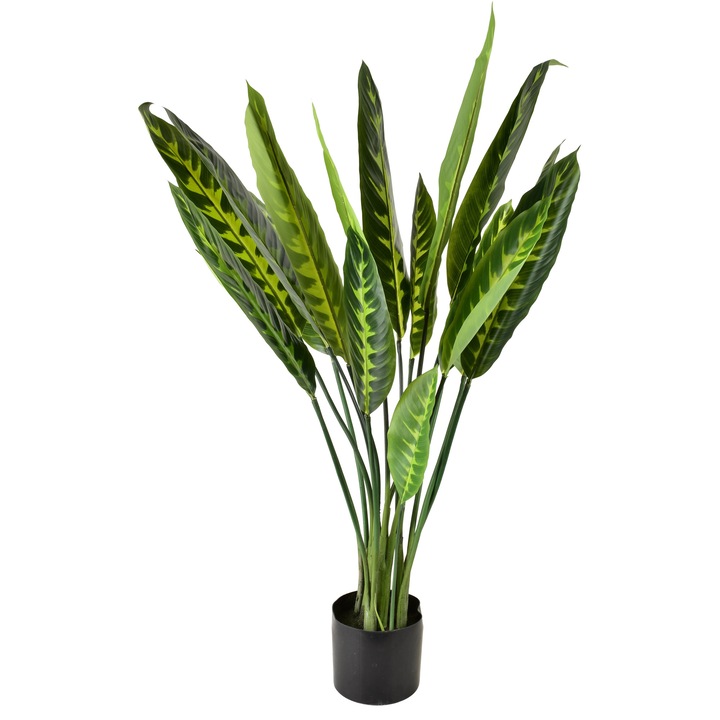 Művirág, műanyag, Viridis, Kalatea, 15 x 14 x 109 centiméter, zöld, 1 darab