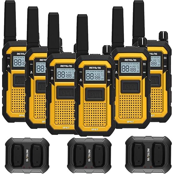 Retevis Rb648p Set de statii radio Retevis RB648 impermeabile, 2000 mAh, USB-C ...