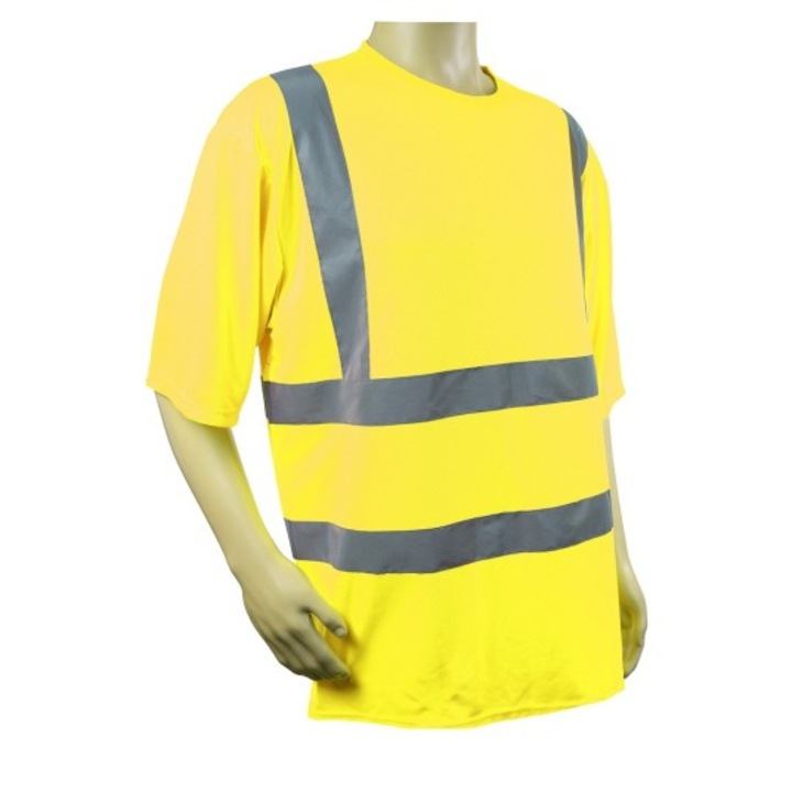 Tricou de lucru Portwest CALLISTO HV, galben fluorescent, L, respirabil, reflectorizant