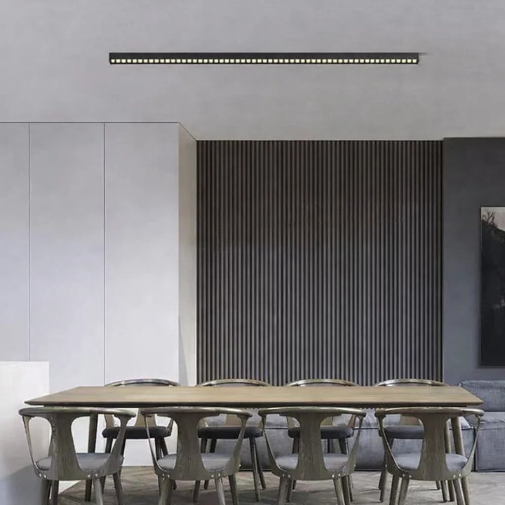 Aplica LED Alessandro DESIGN Proiector Liniar 72 W, 90 LED, Argintiu, 240x3.5x6.5 cm