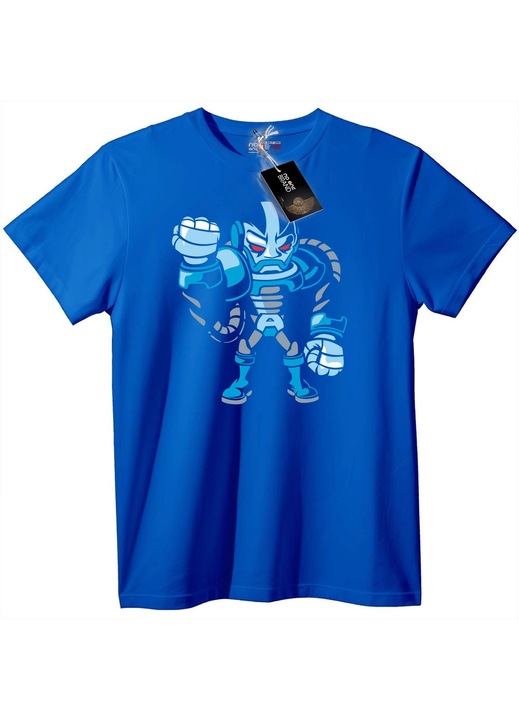 Robot Harcos Póló, Kék, 7XL