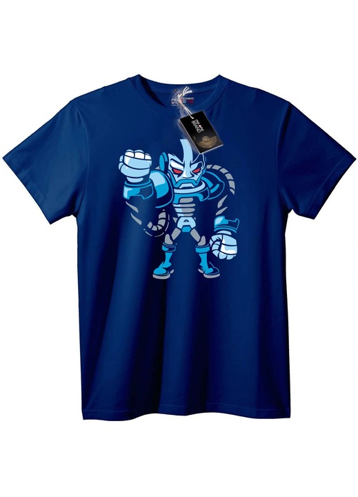 Robot Harcos Póló, Sötétkék, 2XL