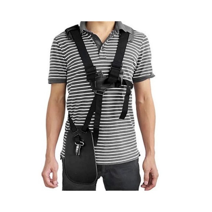 Ham motocoasa Elworld, ajustabil, negru, protectie umeri, profesional