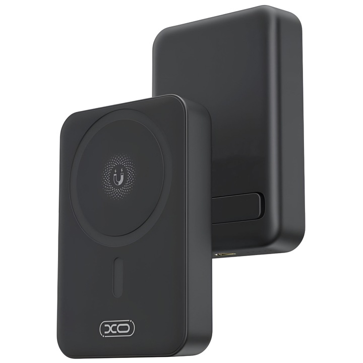 Baterie Externă Magnetică Power Bank XO PR231, 10000mAh, Incarcare Rapidă PD 20W, Alb, Stand Integrat
