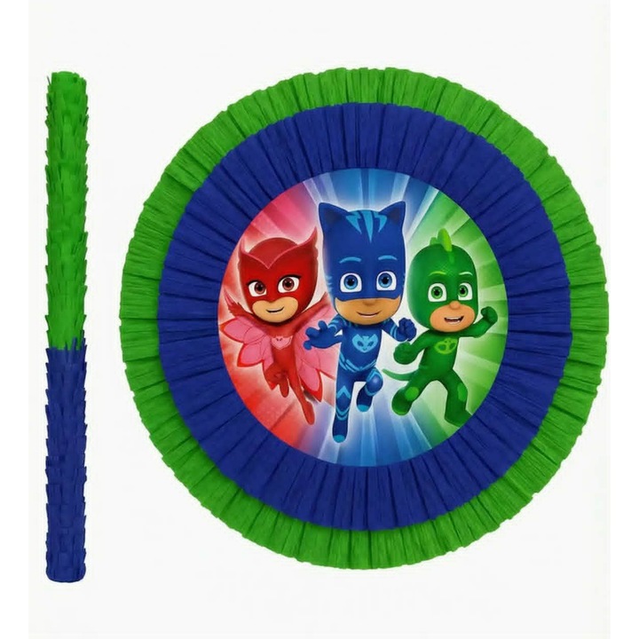 Pinata Eroi in pijama copii 35 cm cu bata – petrecere aniversare PJ Masks