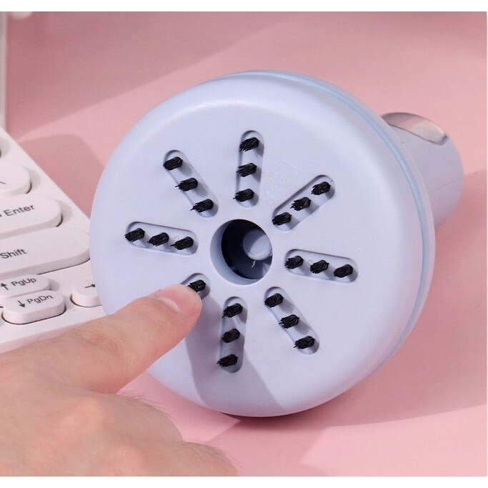 Aspirator desktop, roz, portabil, USB reincarcabil, 3 niveluri de aspiratie