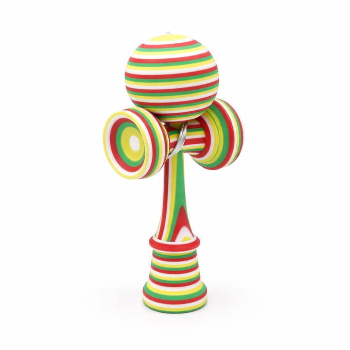 Kendama printată 3D, jucărie interactivă, multicolor, pentru copii și adulți