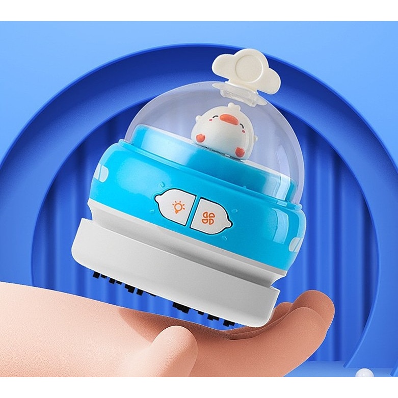 Aspirator electric USB reincarcabil, mini stergator de creion si zgarietura, galben