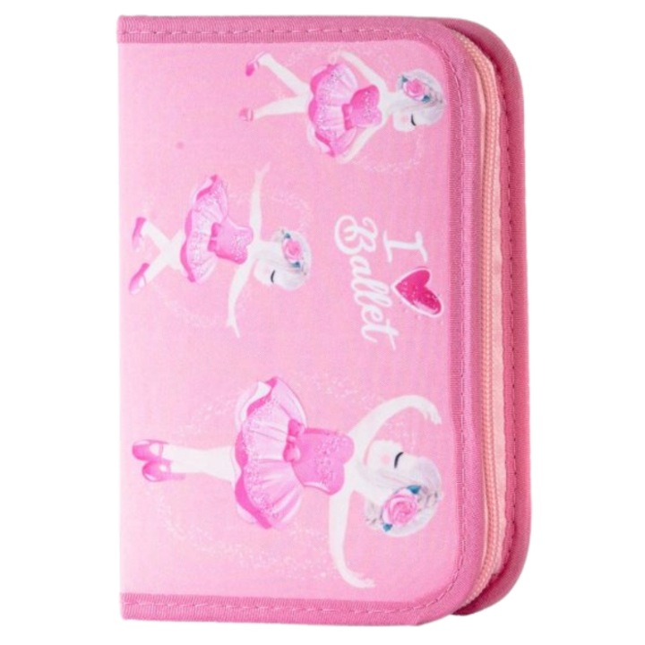 Penar Daco echipat cu 1 fermoar si 2 extensii - Motiv I Love Ballet PE1977E