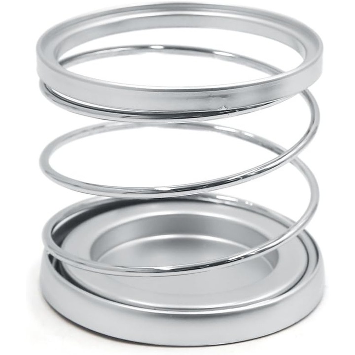 Suport auto pentru cana, argintiu si negru, dimensiuni 8.4x7cm, set 1 buc.