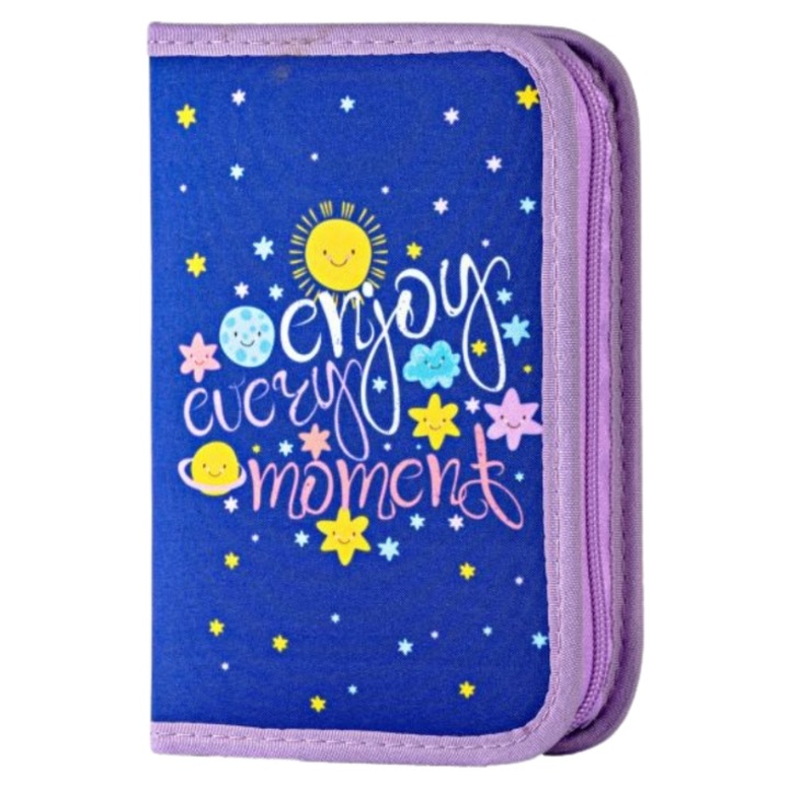 Penar Daco echipat cu 1 fermoar si 2 extensii - Motiv Enjoy every moment PE1978E
