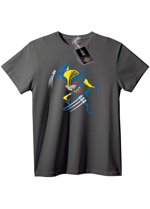 Wolverine Batman Fúziós póló, Szürke