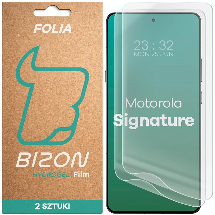 Set 2 Folie de protectie Bizon Film Hydrogel Front Duo Motorola Signature