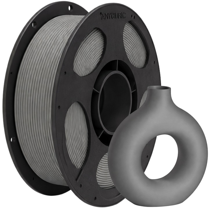 Filament, Anycubic PLA Matte, 1kg, Nardo Gri, pentru imprimanta 3D