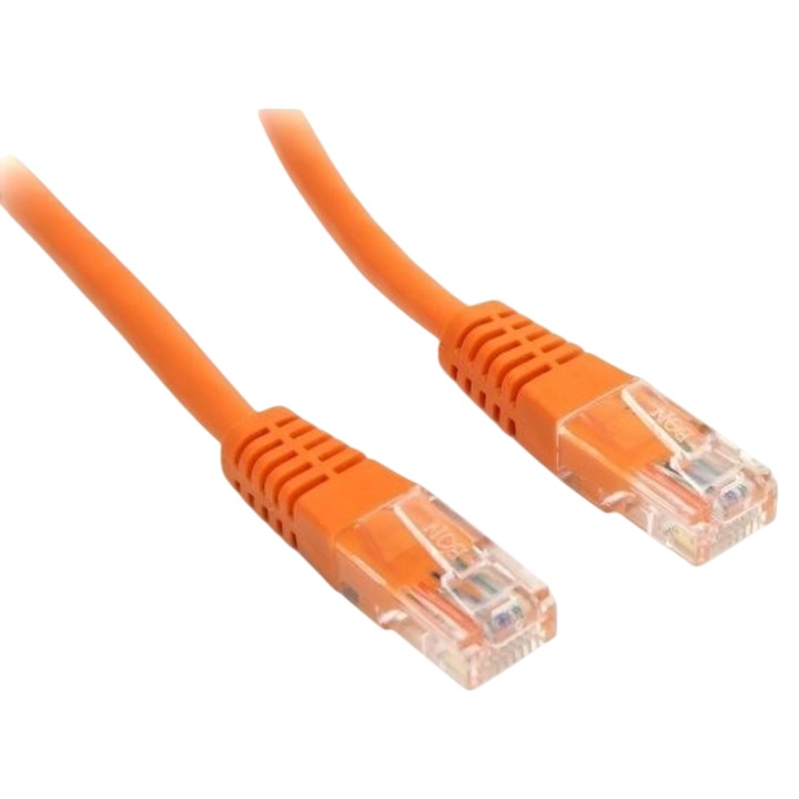 Cablu de rețea GREENOVIVE Cat.6, RJ45-RJ45, lungime 3m, portocalie