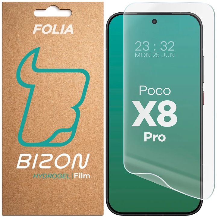 Folie de protectie Bizon Film Hydrogel Front pentru Xiaomi POCO X8 Pro