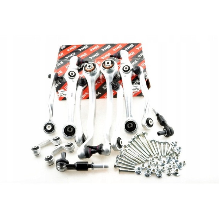 Set complet de brate DACO pentru Audi A6 C5, VW Passat B5/FL, Skoda Superb I, 6 piese, montaj fata si spate