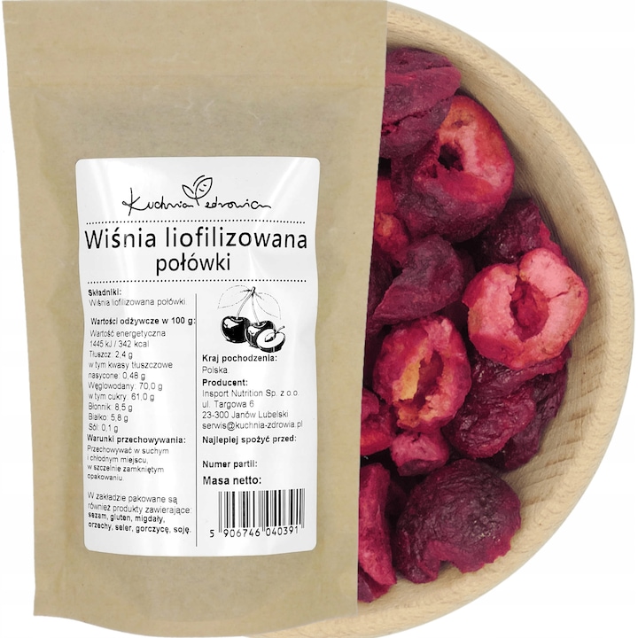 Visine liofilizate 100 g snack natural crocant