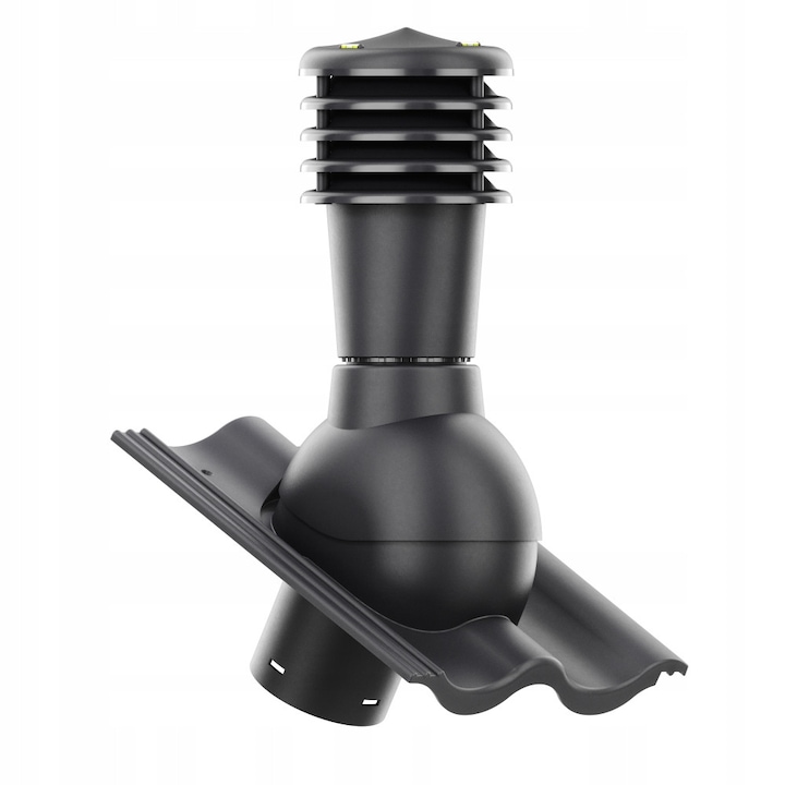 Kominek Ventilatie SmartLine, Krono-Plast, grafit, DN125mm, set complet