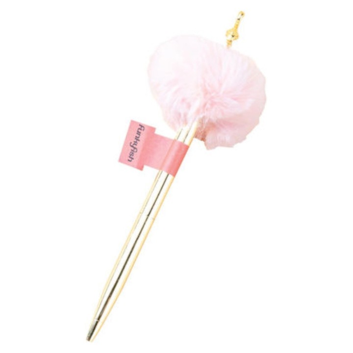 Pix cu puf roz pal Funkyfish