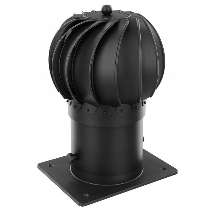 Krono-Plast gömb alakú kéményfedél, 150mm, ANTRACIT