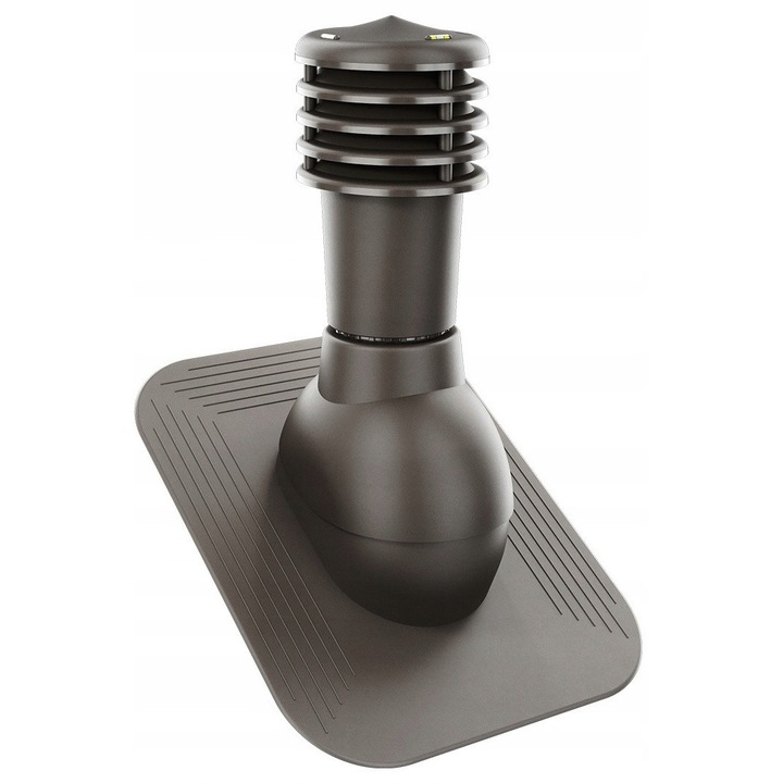 Kominek Ventilatie SmartLine, DN125mm, Culoare Ciemna Bronz, Set complet cu baza si suruburi montaj