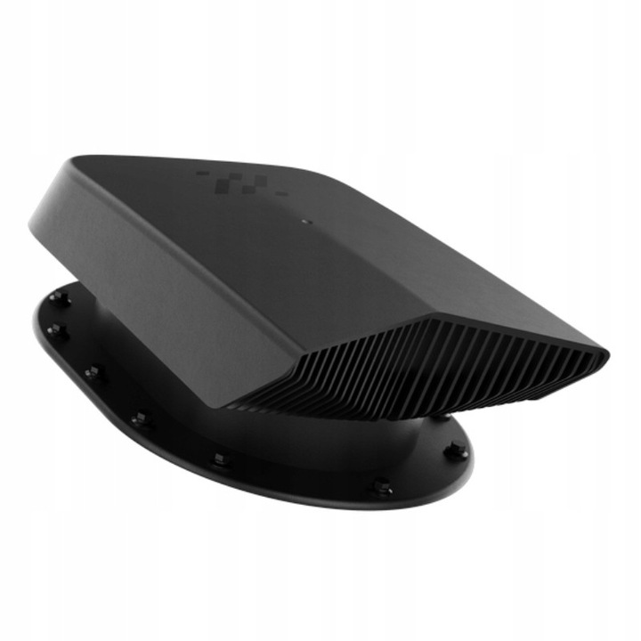 Ventilator de acoperis Krono-Plast, pentru acoperiri plate, negru RAL 9005, dimensiuni 32x24cm