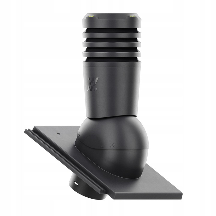 Kominek ventilator ECOLINE PREMIUM, Krono-Plast, 125 mm, granit mat, set complet