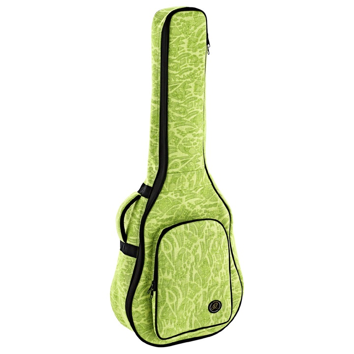 Husă Ortega OGBAC-DN-GRJ pentru chitara acustică dreadnought, verde jean, bumbac/canvas, scala 650mm