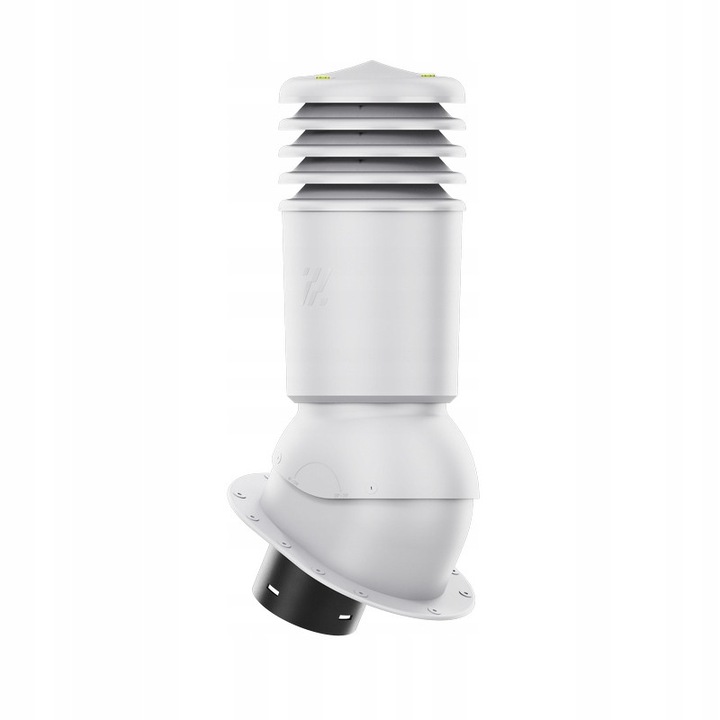 Componente pentru acoperis, HiVent, 125 mm, izolat, gri deschis, set complet