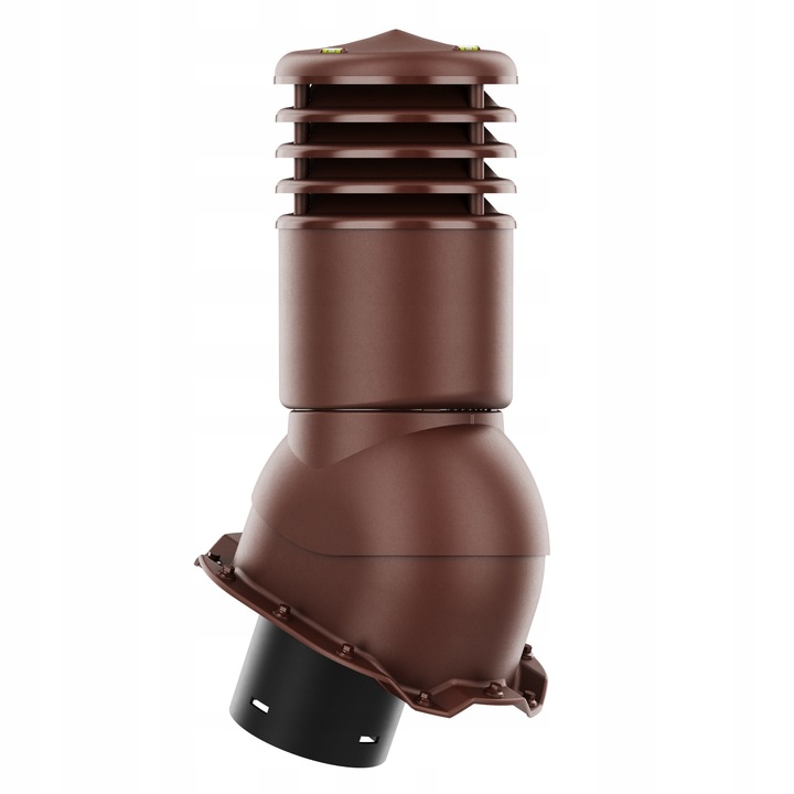 Kominek ventilat SMARTLINE 150 mm, Krono-Plast, color BRAZ RAL 8017, cu niveluri, set complet