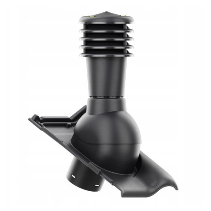 Kominek Ventilatie Set, Krono-Plast, SmartLine, Antracit, DN125mm, H456mm, 37x46cm