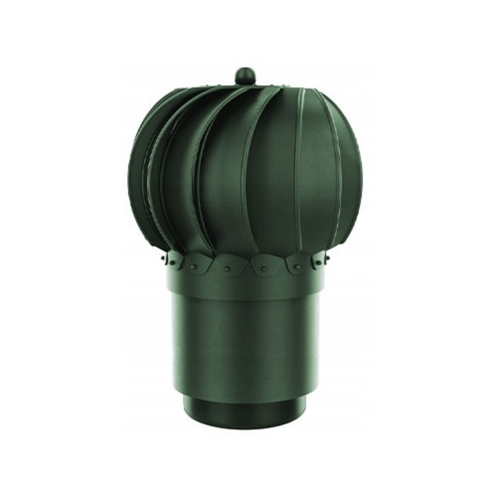 Cos de fum rotativ pentru ventilatie fi150+REDUCTIE 110 VERDE 6020