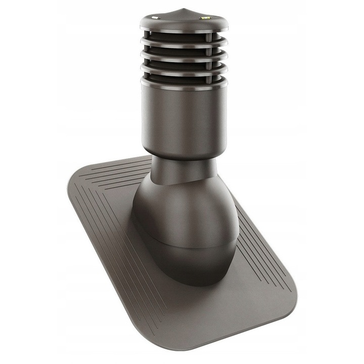 Kominek Ventilatie SmartLine, DN125mm, Culoare Ciemna, Izolat, Set complet