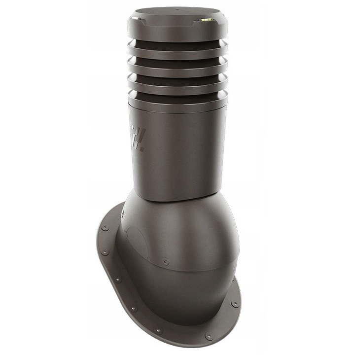 Kominek Ventilatie EcoLine, DN125, Culoare Ciemna, Dimensiuni 240x322mm, Set complet