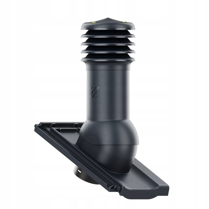 Completare set kominek ventilare HIVENT 150 mm, Krono-Plast, pentru acoperis Koda Lupek Glazura, 480 mm, polipropilena, cu niveluri