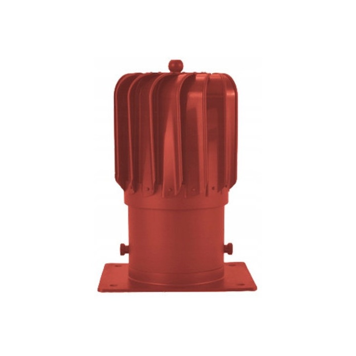Krono-Plast forgó, hosszúkás kéményfej szellőzéshez, 150mm gallérral, piros