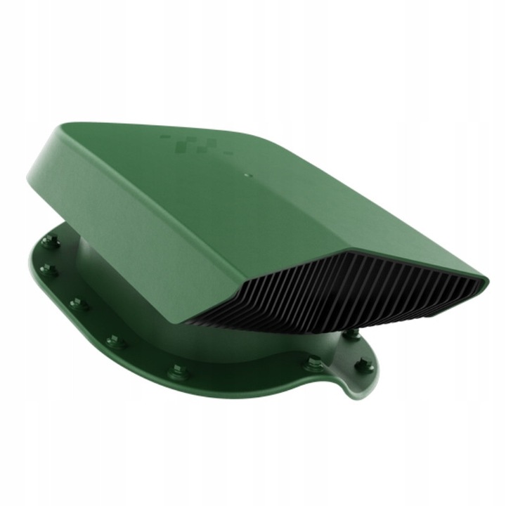 Ventilator polaciowy Krono-Plast, verde RAL 6020, pentru toate tipurile de acoperisuri, set complet