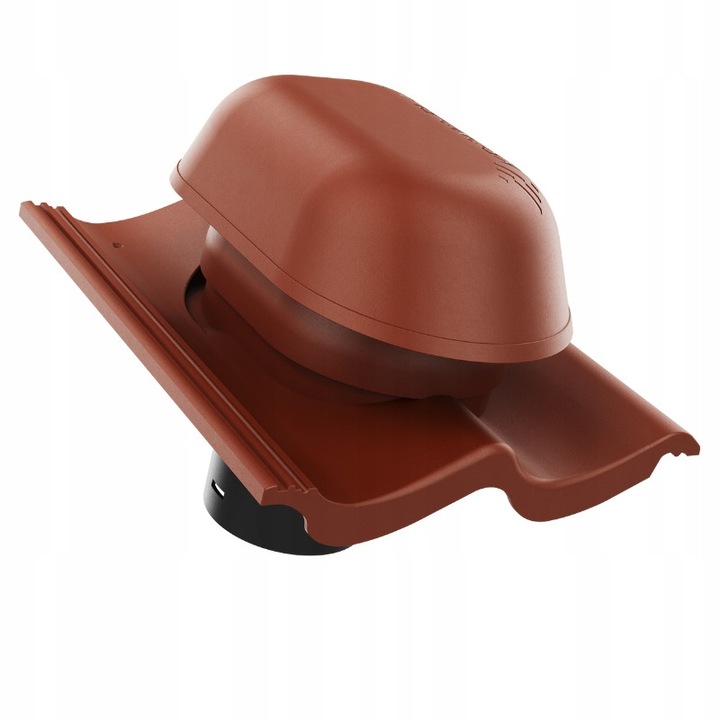 Completare set kominek sanitar KRONO-PLAST, 125mm, culoare castan, material polipropilen stabilizat UV