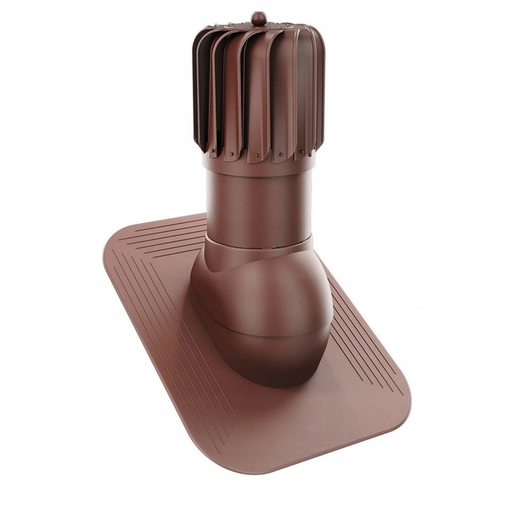 Cominek Ventilatie Rotativ, Krono-Plast, DN 150 mm, 37x46cm, Culoare: Braz RAL 8017, Set complet