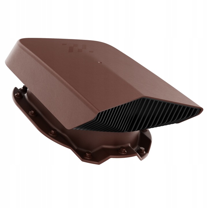 Ventilator polaciowy Krono-Plast, trapez T14, 11cm, culoare brad RAL 8017, set complet