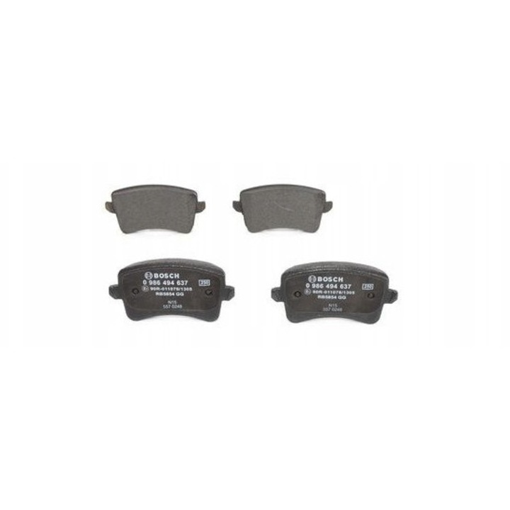 Placute de frana Bosch, 16,7x116,4x58,5mm, set pentru AUDI, VW, SKODA